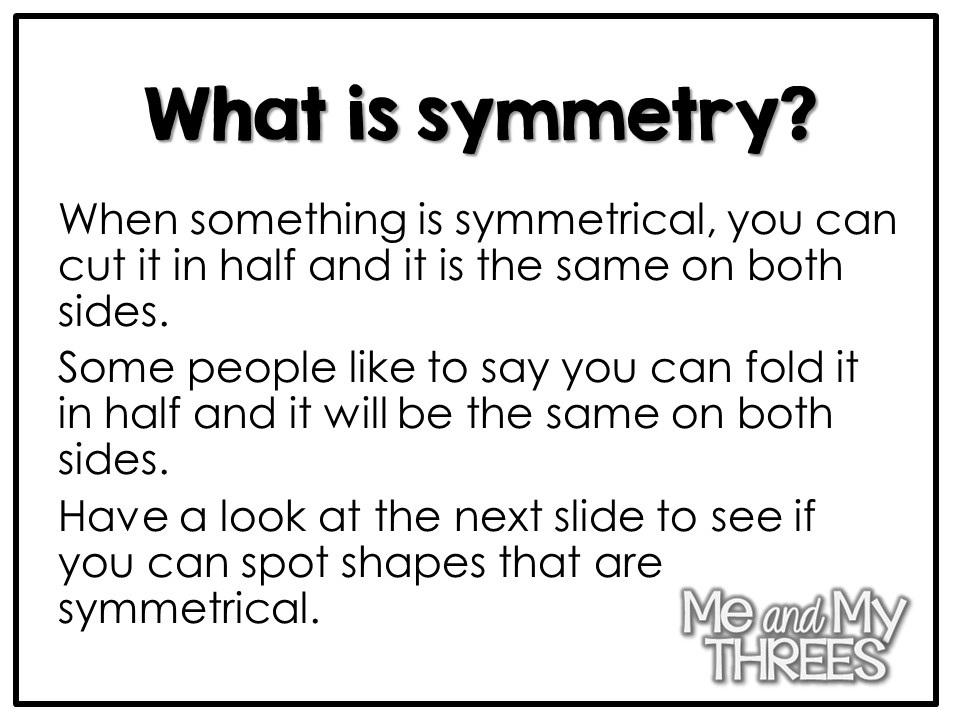 what is meant by symmetric