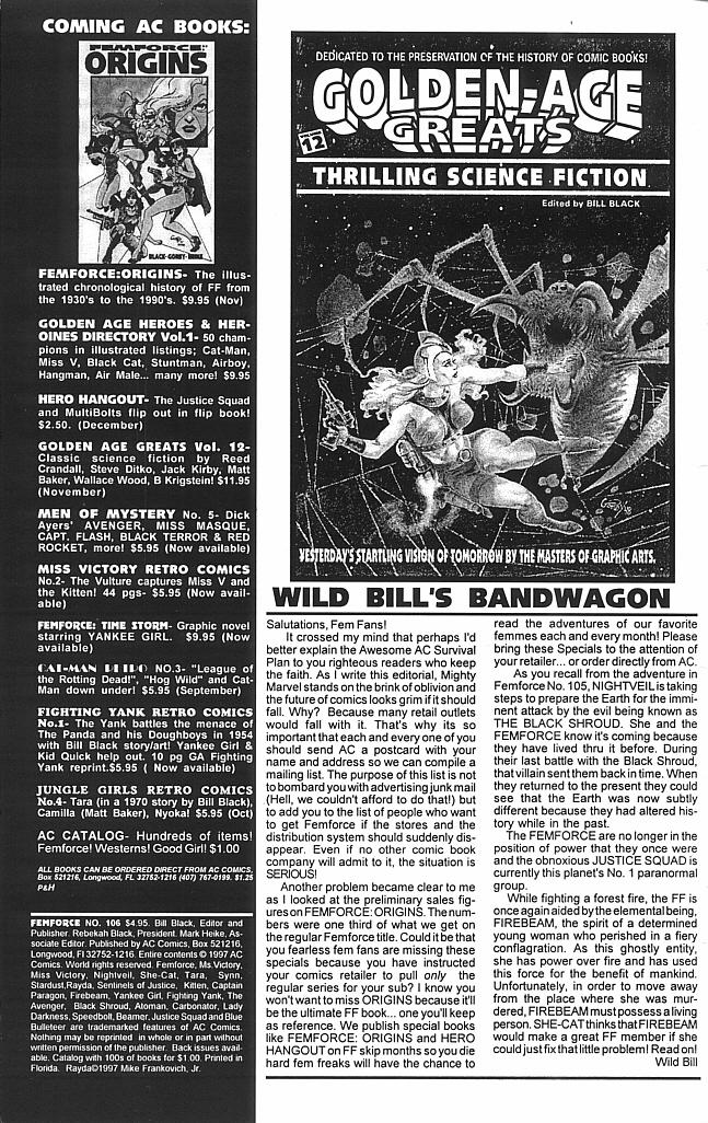 Read online Femforce comic -  Issue #106 - 2