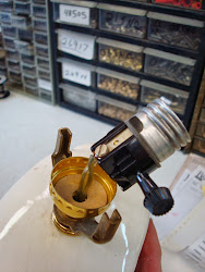 lamp repair broken table base metal porcelain socket knot parts cord knots ul