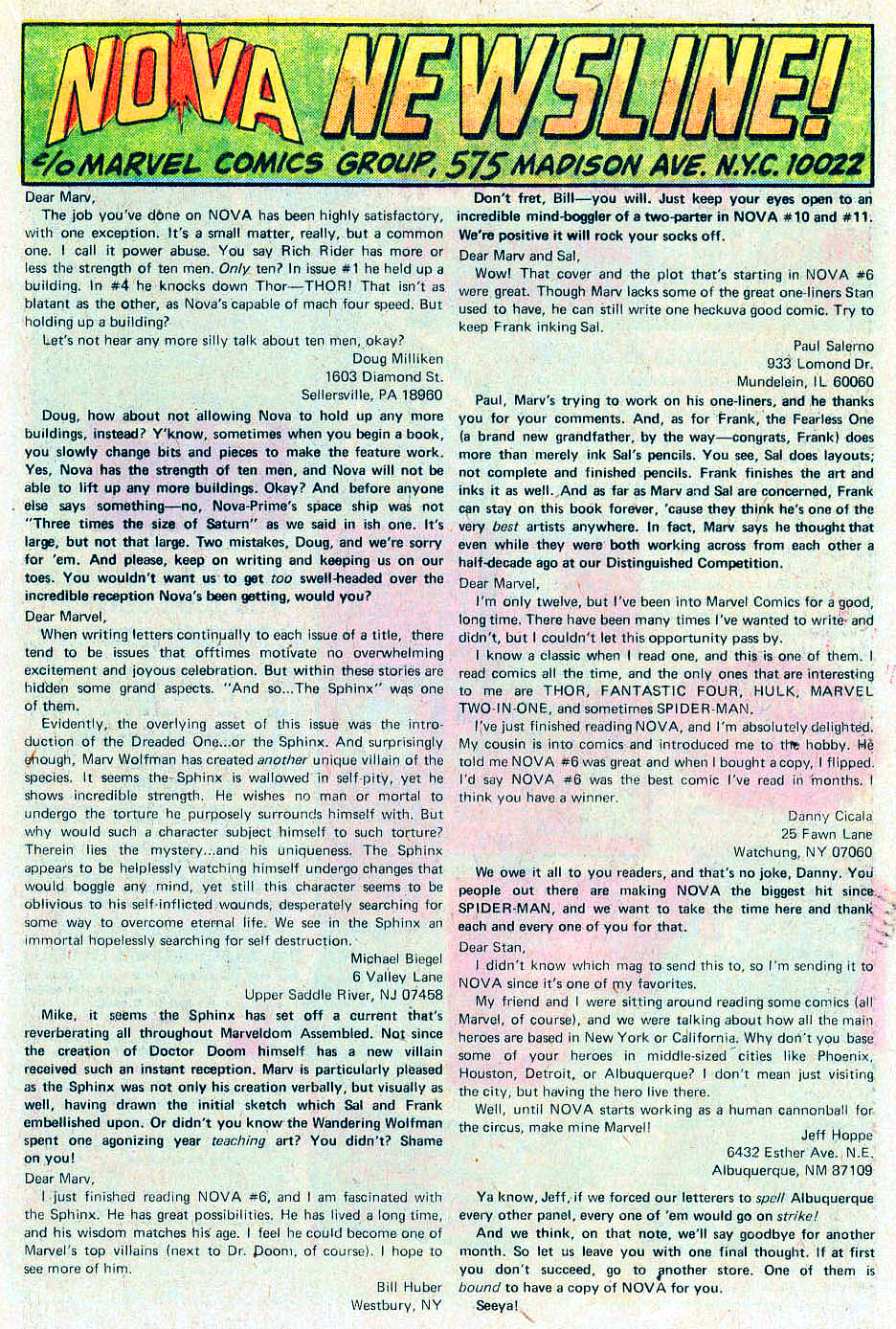 Read online Nova (1976) comic -  Issue #9 - 19