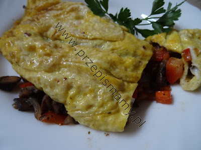Omlet z papryką Omlet z papryką