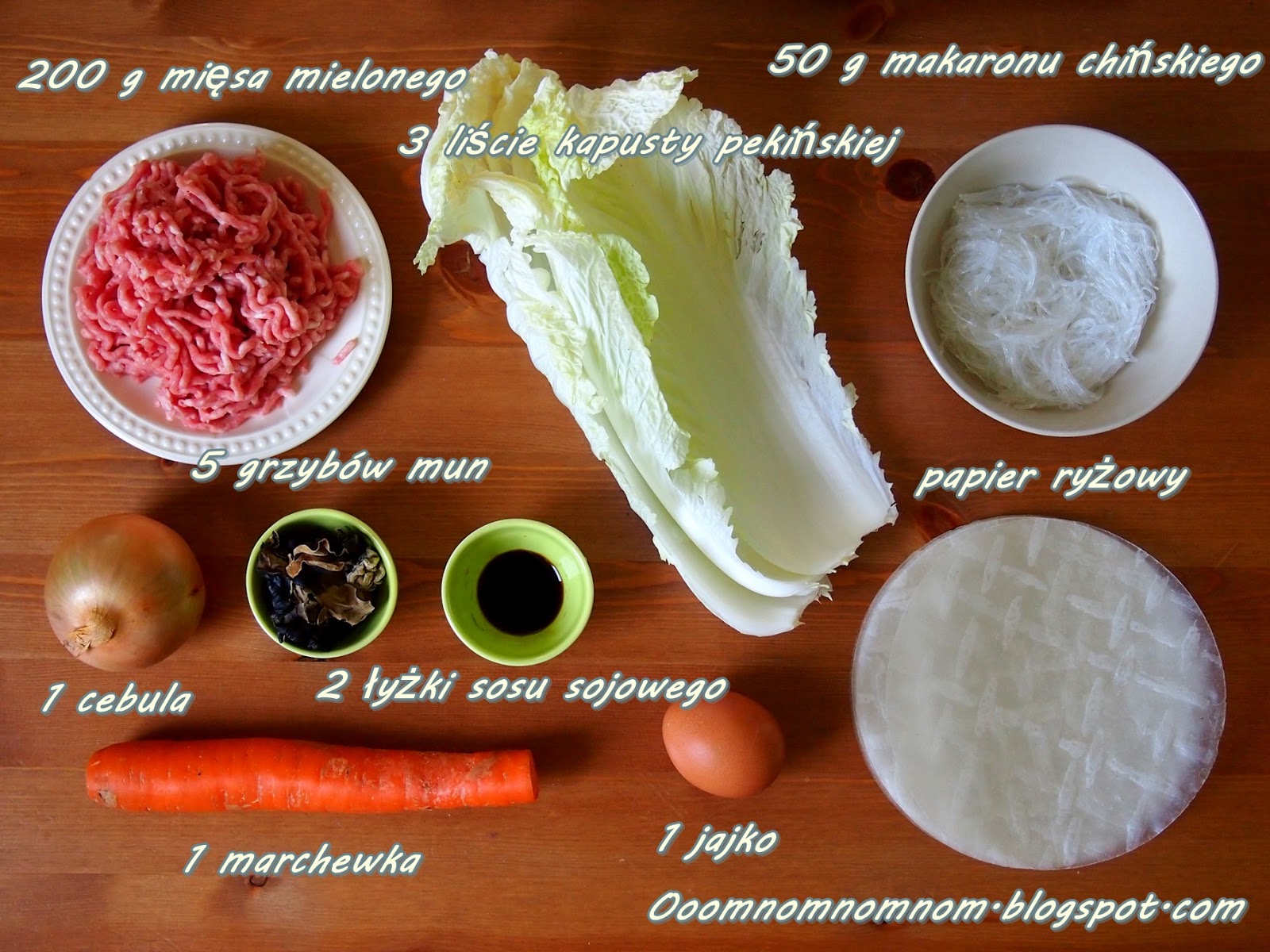 Ooomnomnomnom ! Sajgonki (spring rolls, pinyin) czyli azjatyckie niebo w gębie! Bardzo baaardzo