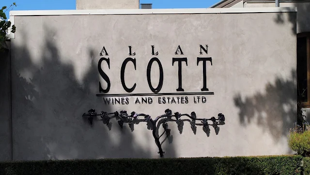 Blenheim wineries: Allan Scott winery sign