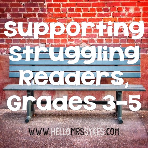 Do you teach struggling readers in grades 3-5? Click through to this blog post series walking you through the steps of assessment, planning, teaching, and reflecting as you support those struggling readers! Some freebies and cheat sheets for teachers are included!