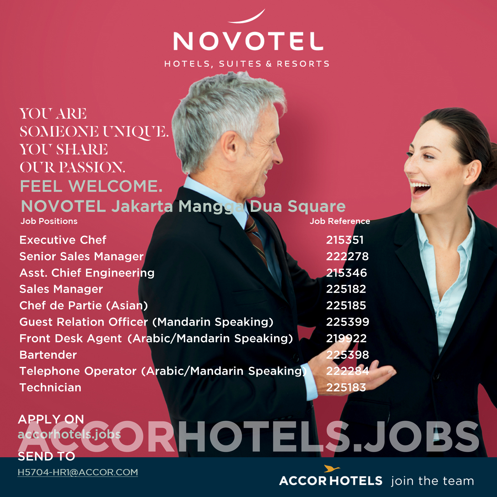 Lowongan Novotel Jakarta Mangga Dua Square - lokerhotelier