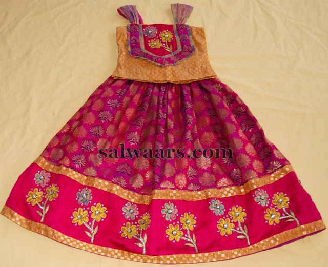 Floral Design Kids Lehenga - Indian Dresses