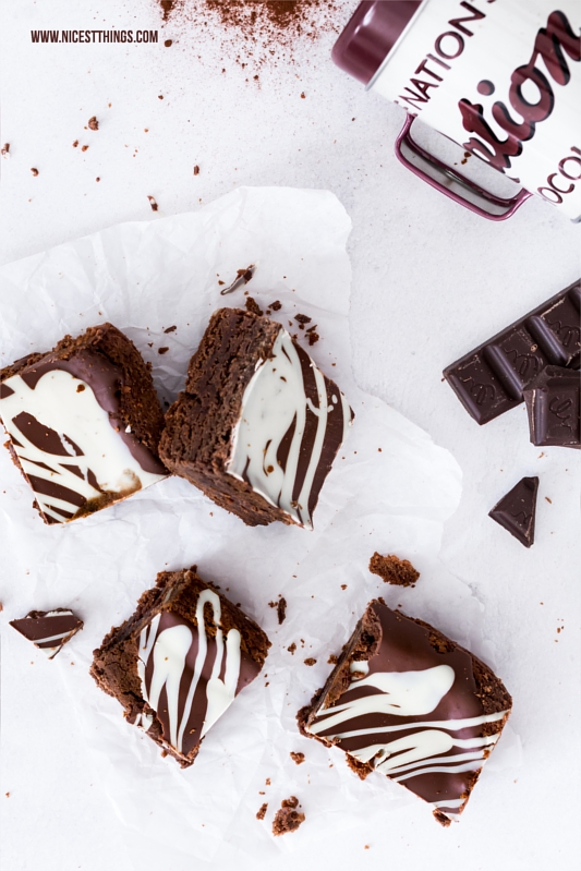 Rezept für saftige Double Chocolate Brownies