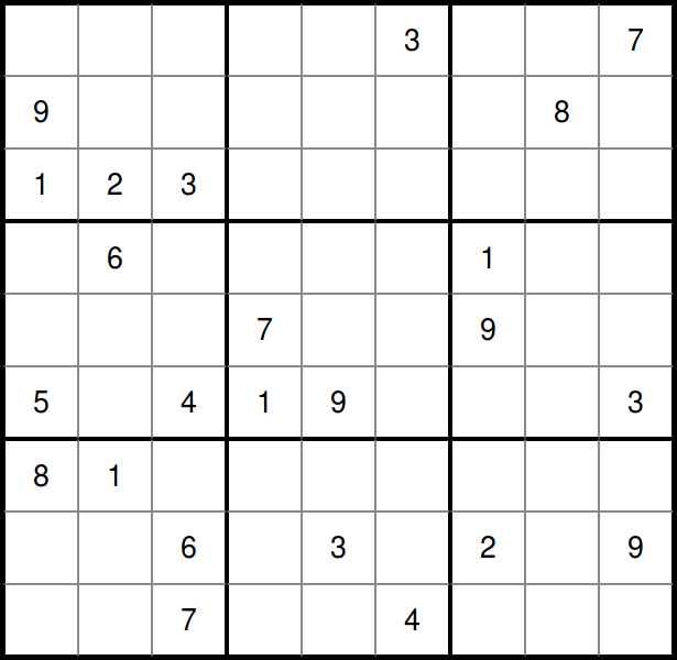 Andrew's Puzzles Sudoku Puzzle no 360 (Tough)