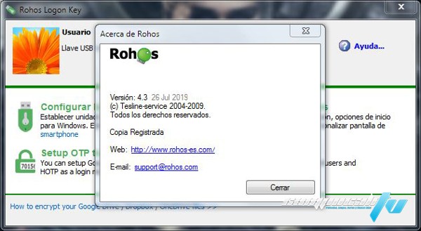 Rohos Logon Key 4.3 Full Español Rohos Logon Key 4.3 Full Español
