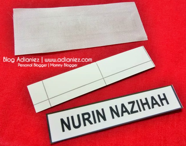 Label Nama Iron-On Di Baju ::: Permudahkan & Memudahkan