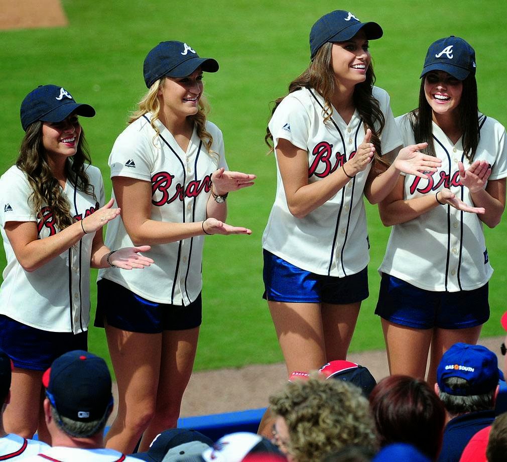 Pro Cheerleader Heaven Atlanta Braves Ball Girls are Excited for the