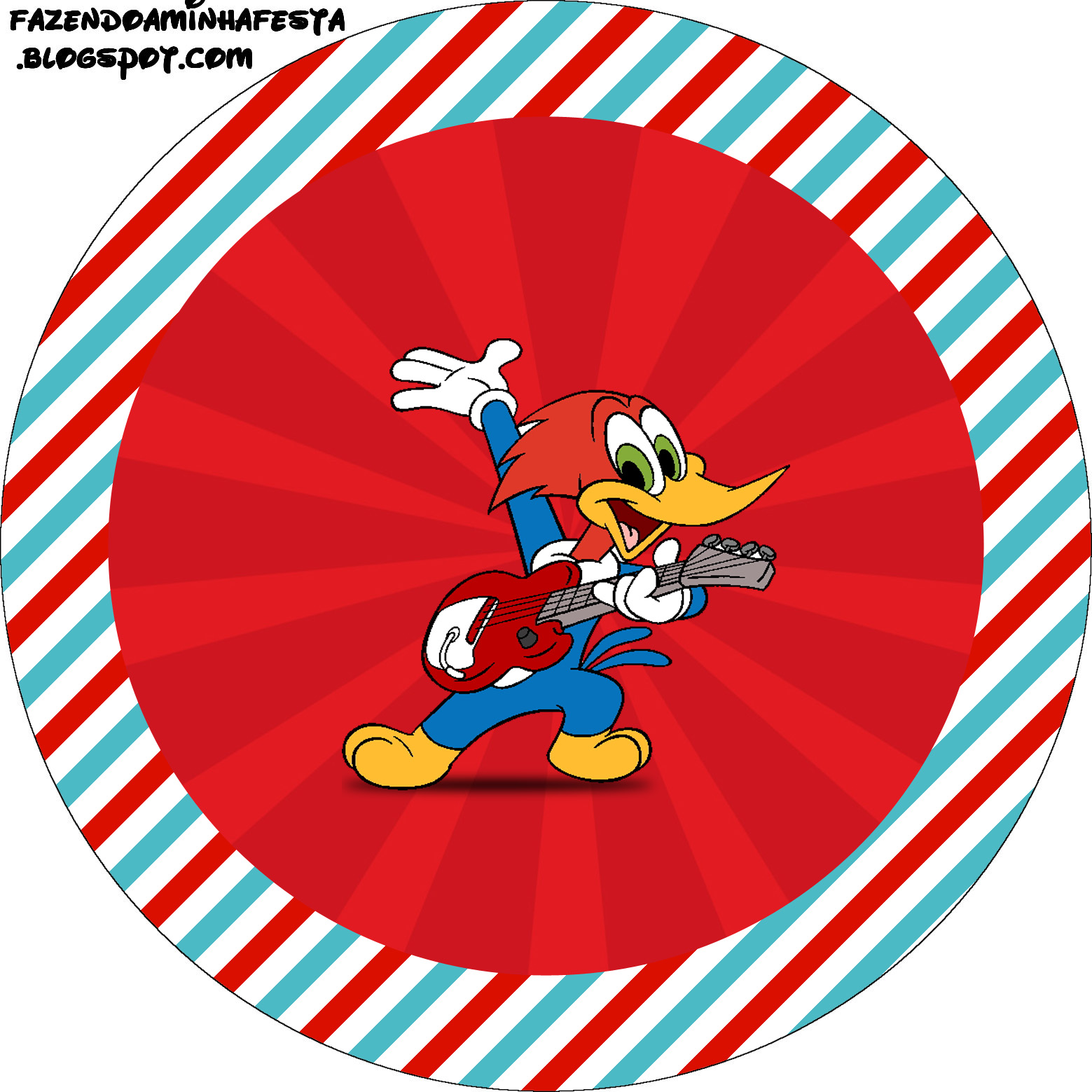 Woody Woodpecker Free Printable Cupcake Wrappers and Toppers. - Oh My