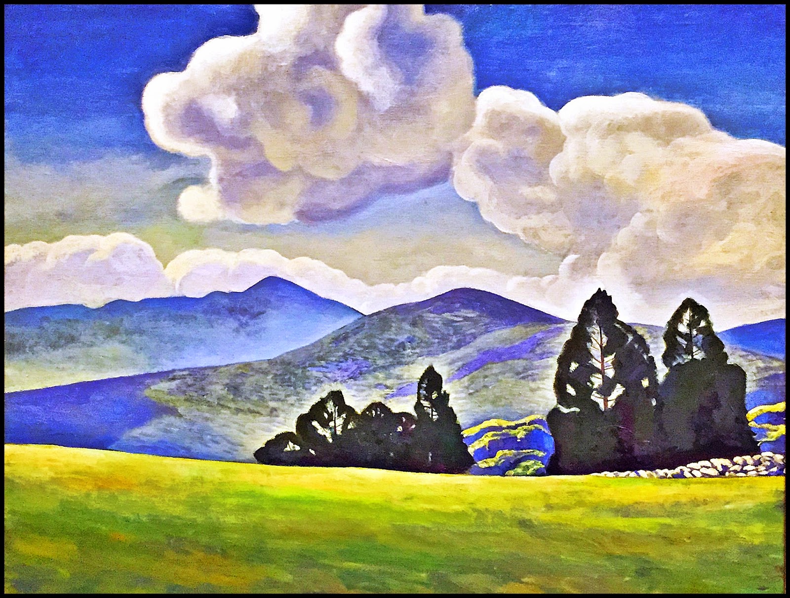 Art Rockwell Kent's Adirondack Landscape 1940; Under The Giving Sun in 2013.