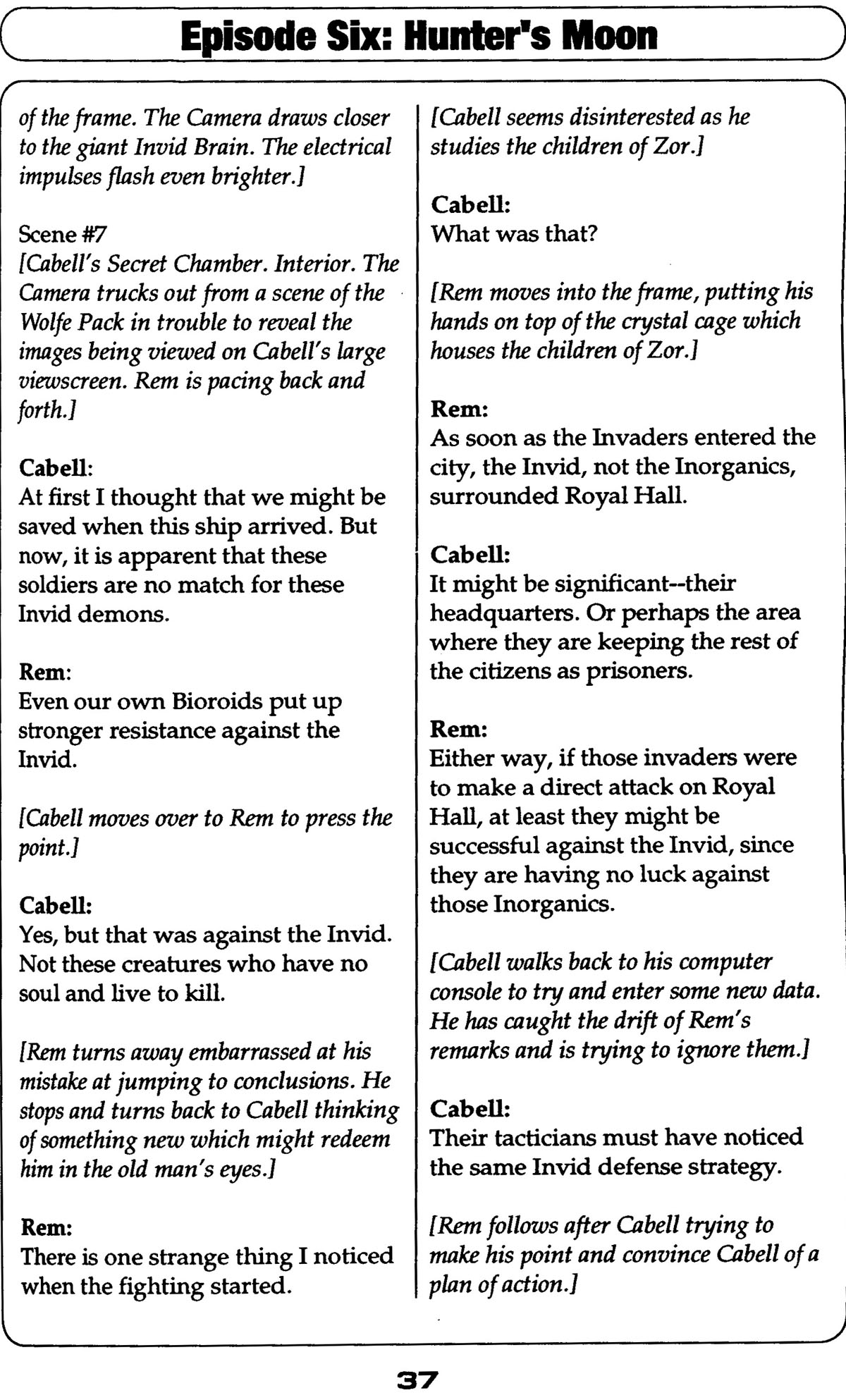 Read online Robotech II: The Sentinels comic -  Issue # _Script Book 2 - 37