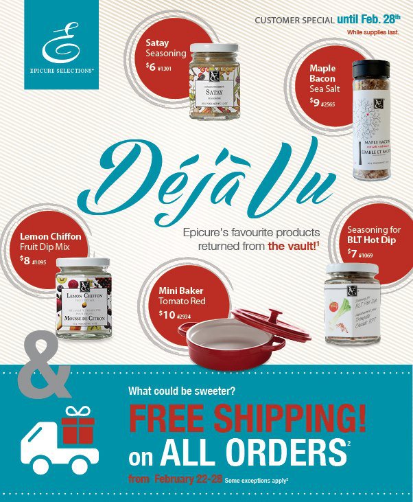 Get Cookin' Ind. Epicure Consultant! FeedMeEpicure Free Shipping