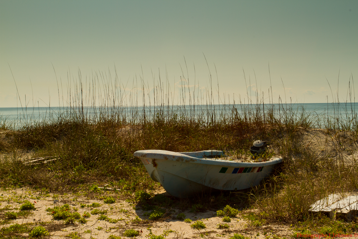 Lincoln's Domain Retired fishing boat Topsail Island, N.C.