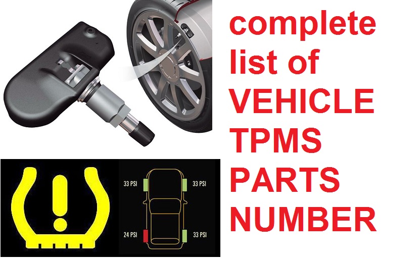 BMW TPMS Sensor Parts Number - Automotive Equipment Dealer Philippines
