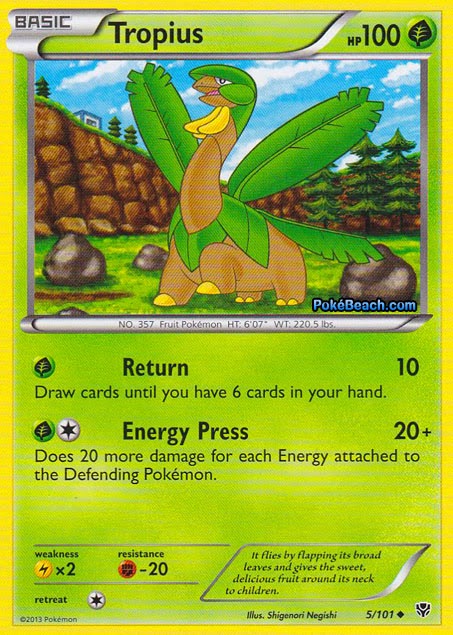 Tropius Plasma Blast Pokemon Card Review PrimetimePokemon s Blog