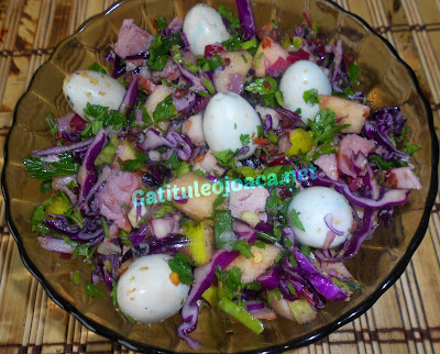 Salata de oua de prepelita si mar verde