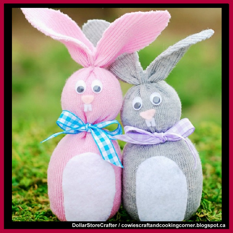 Dollar Store Crafter Dollar Tree Sock Bunnies