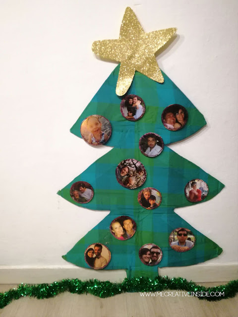 Creare un albero di Natale per bambini con fotografie tutorial