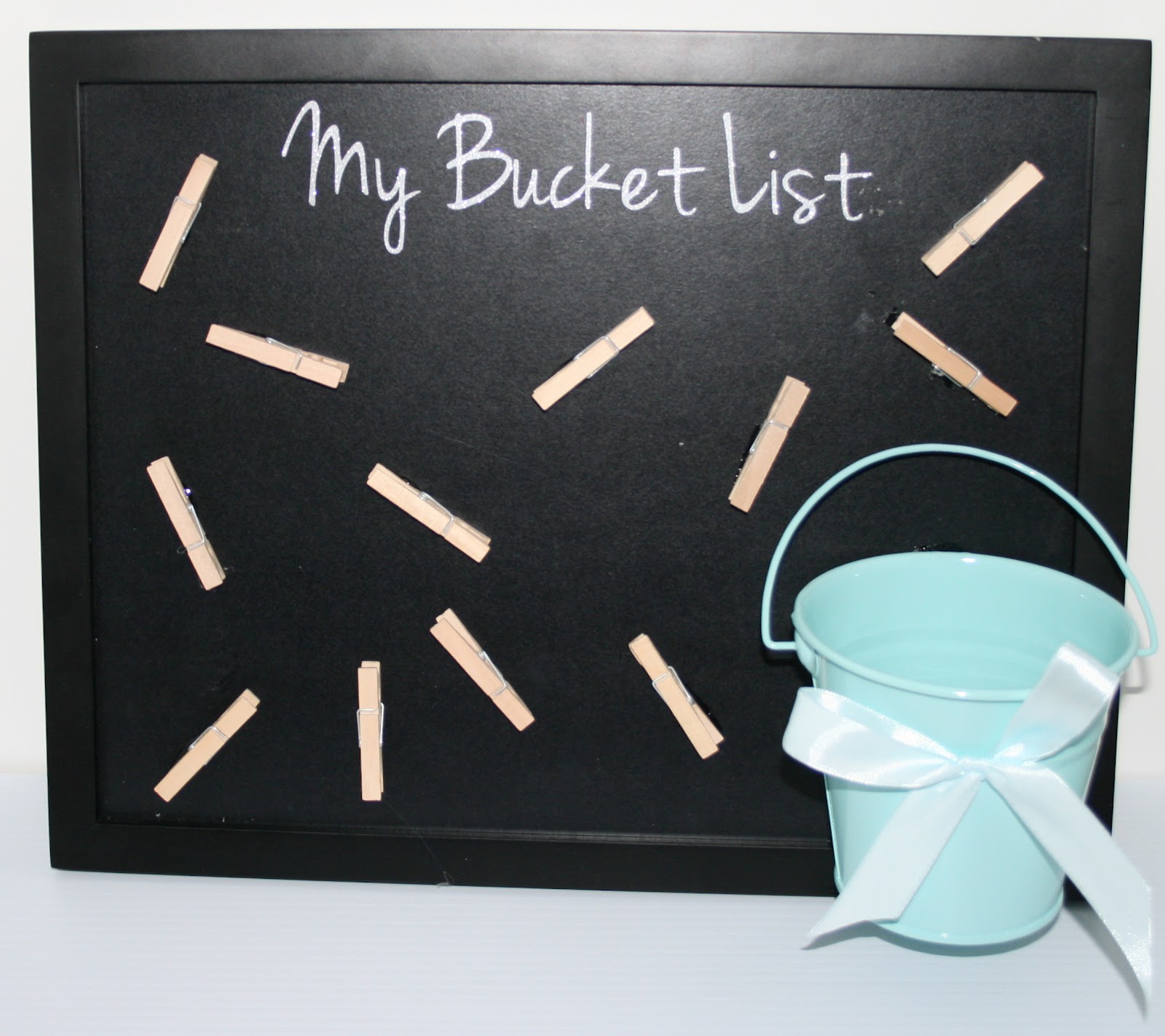 CS Designs My Bucket List board