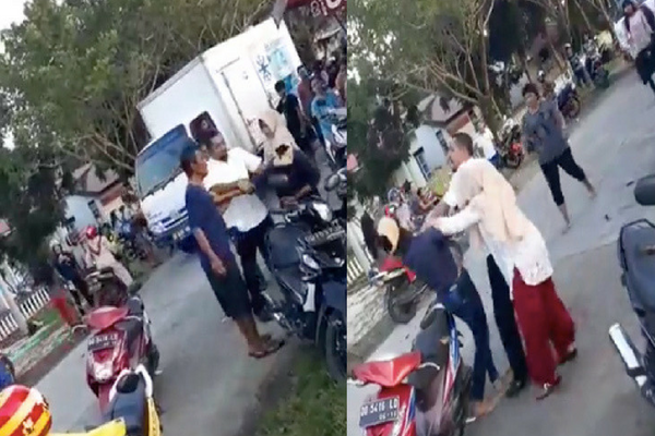 Labrak Suami Selingkuh di Warung, Wanita ini Labrak Suami Selingkuh di Warung, Wanita ini