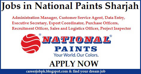 National Paints job vacancy in Sharjah National Paints job vacancy in Sharjah