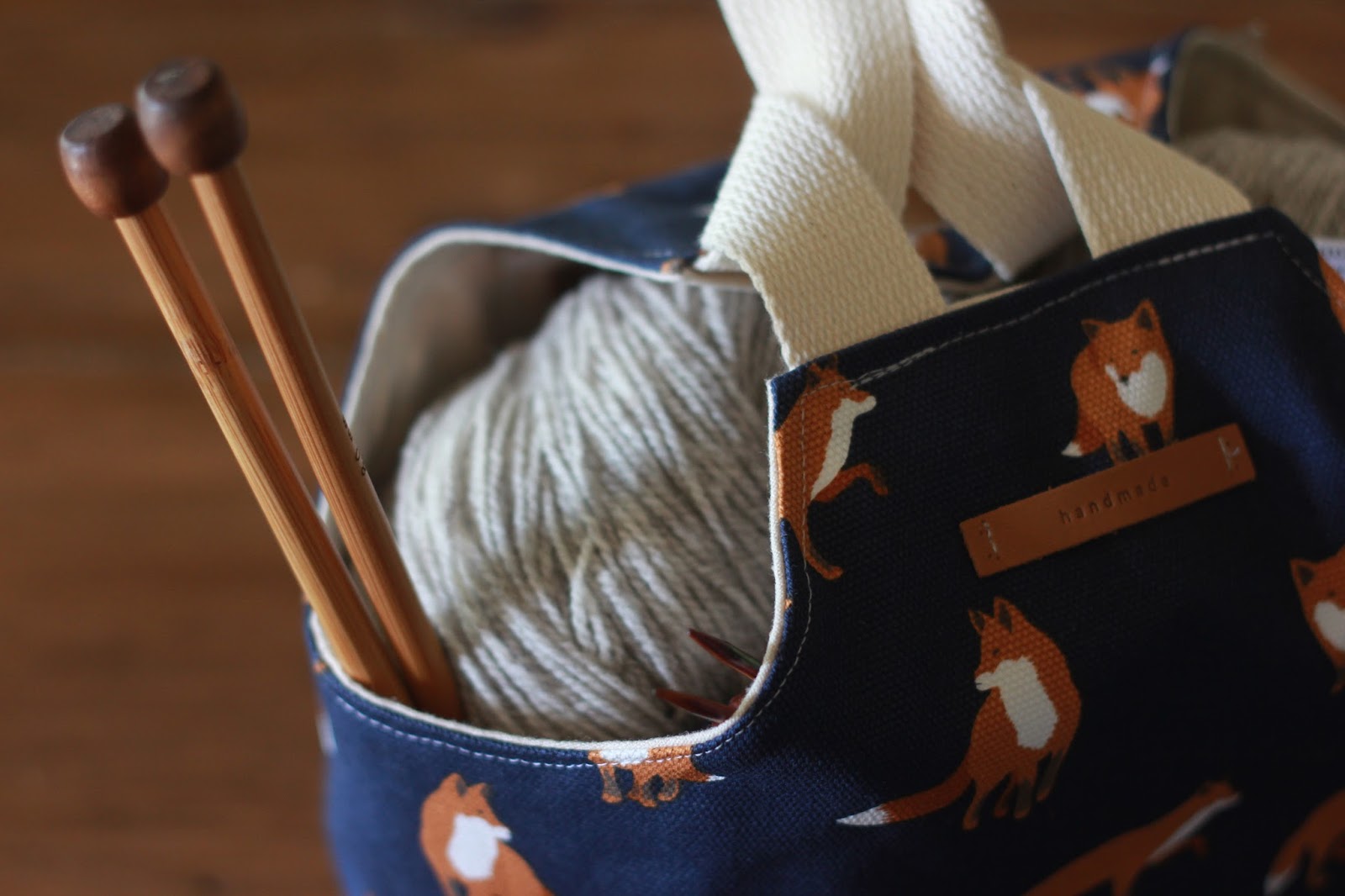 Sew Foxy Knitting Bag Tutorial this handmade life