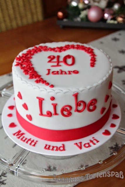 Immer wieder Sonntags: Rubinhochzeitstorte Immer wieder Sonntags: Rubinhochzeitstorte