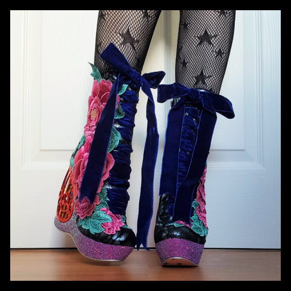 AW17 Irregular Choice Maya birdcage boots Irregular Choice Maya birdcage boots being worn