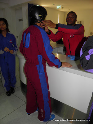 Changing Suit at PlayNation's Ifly Dubai