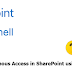Enable Anonymous Access in SharePoint using PowerShell