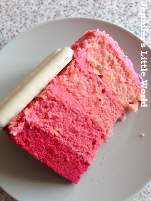 How to make a pink ombre birthday cake