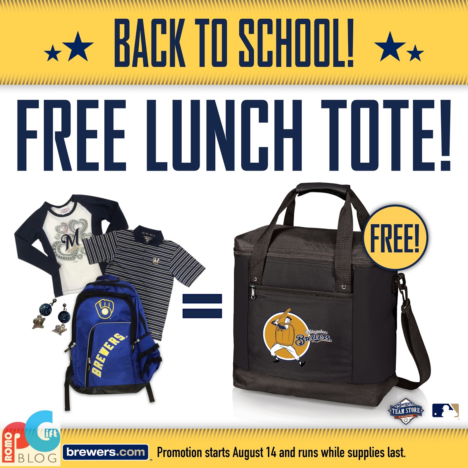 Back to School Gift with Purchase Promotion from Milwaukee Brewers