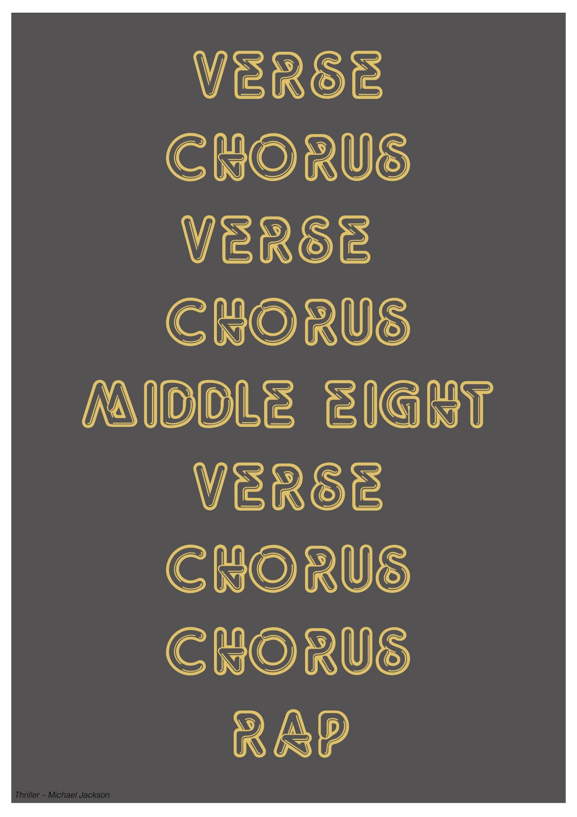 Verse Chorus Verse Chorus Song Print