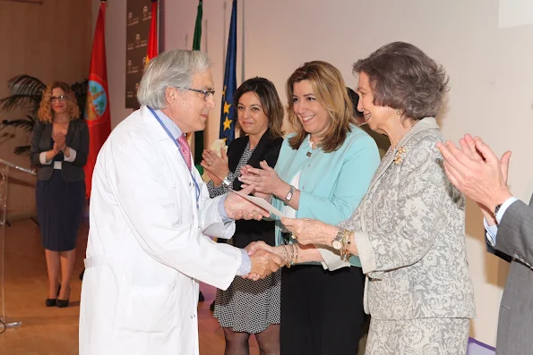 Queen Sofia of Spain attends the ceremony to mark the 40th anniversary of the Reina Sofia University Hospital 