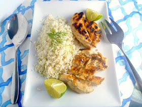 Lemon Dill Rice:  Fluffy, fragrant, and bursting with flavor.  The perfect side dish to your favorite grilled meat!  Slice of Southern