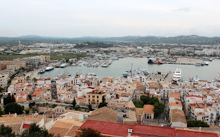 Vistas del Puerto de Ibiza desde la Dalt Vila