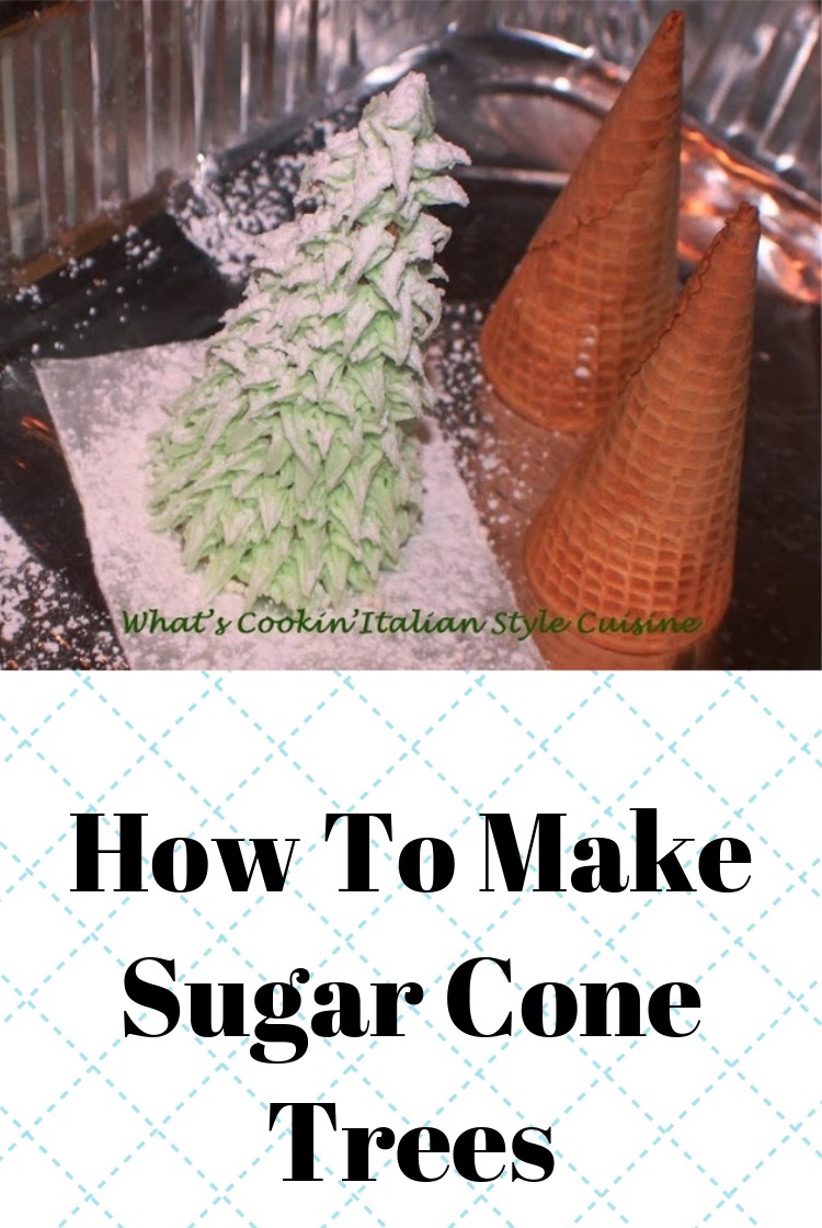 Edible Sugar Cone Christmas Tree Tutorial What's Cookin' Italian
