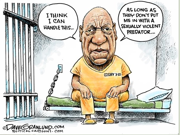 Les Tours de Laliberté: Caricature Bill Cosby condamné à la prison