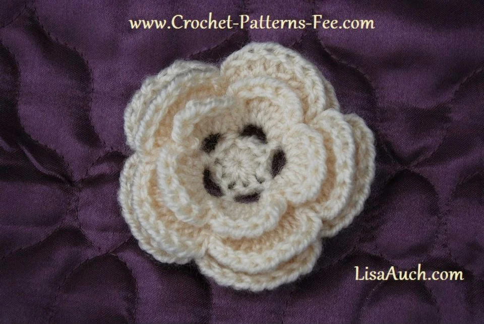 crochet flower free pattern