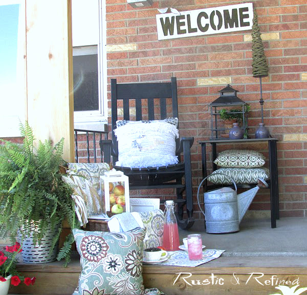 Summer decorating ideas. dining area with outdoor curtains and ...