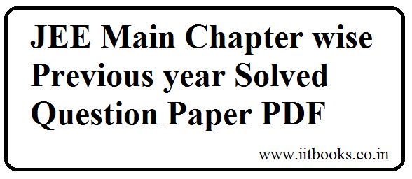 Jee Main Question Papers Pdf