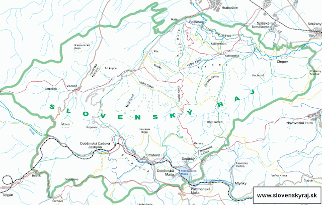 Mapa Słowackiego Raju