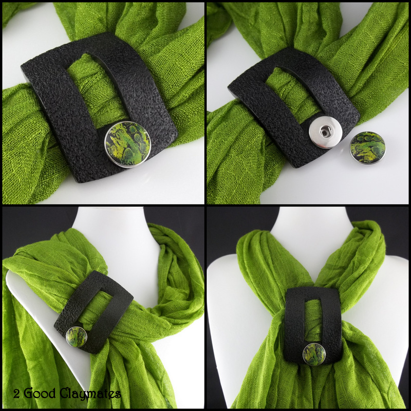 2 Good Claymates New Scarf Slide Buckles