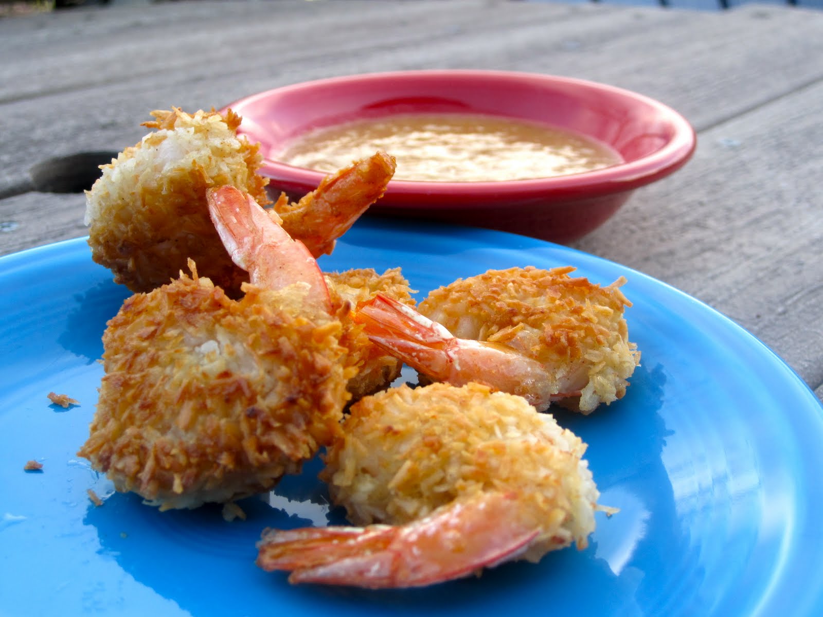Delectably GlutenFree Beer Battered Coconut Shrimp w/Blood Orange
