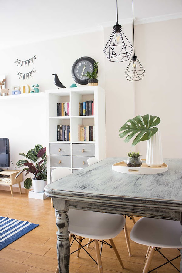 Salón de estilo nórdico