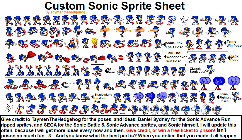 Free sonic sprites sonic - nsaintel