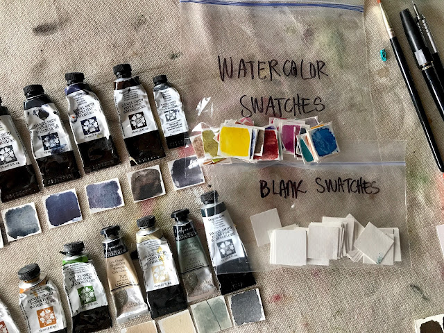 Mish Mash: How to set up a watercolor palette.